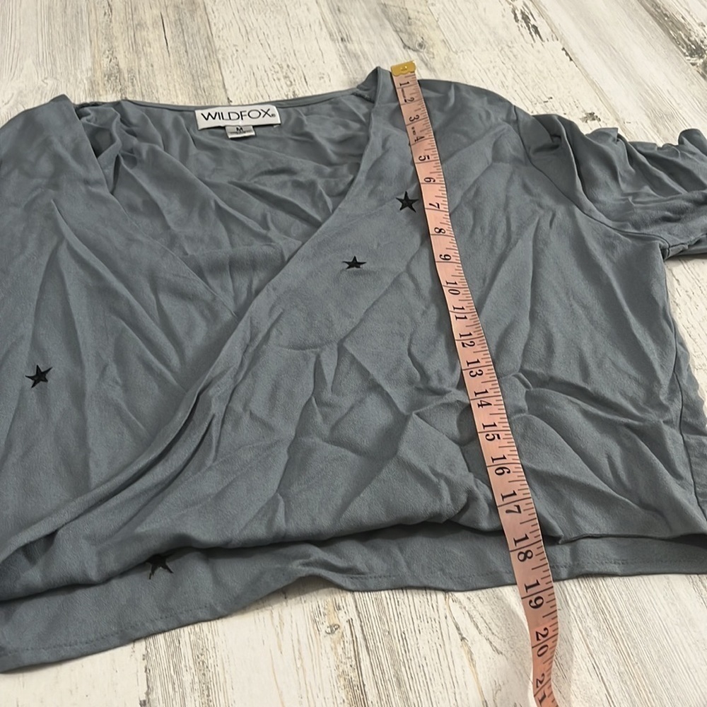 Wildfox Megalith Star Wrapt Top Size M - Picture 11 of 12